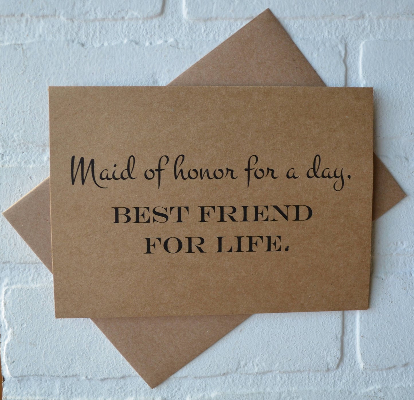 Bridesmaid for a day best friend for life | Bridesmaid proposal card | wedding party invite