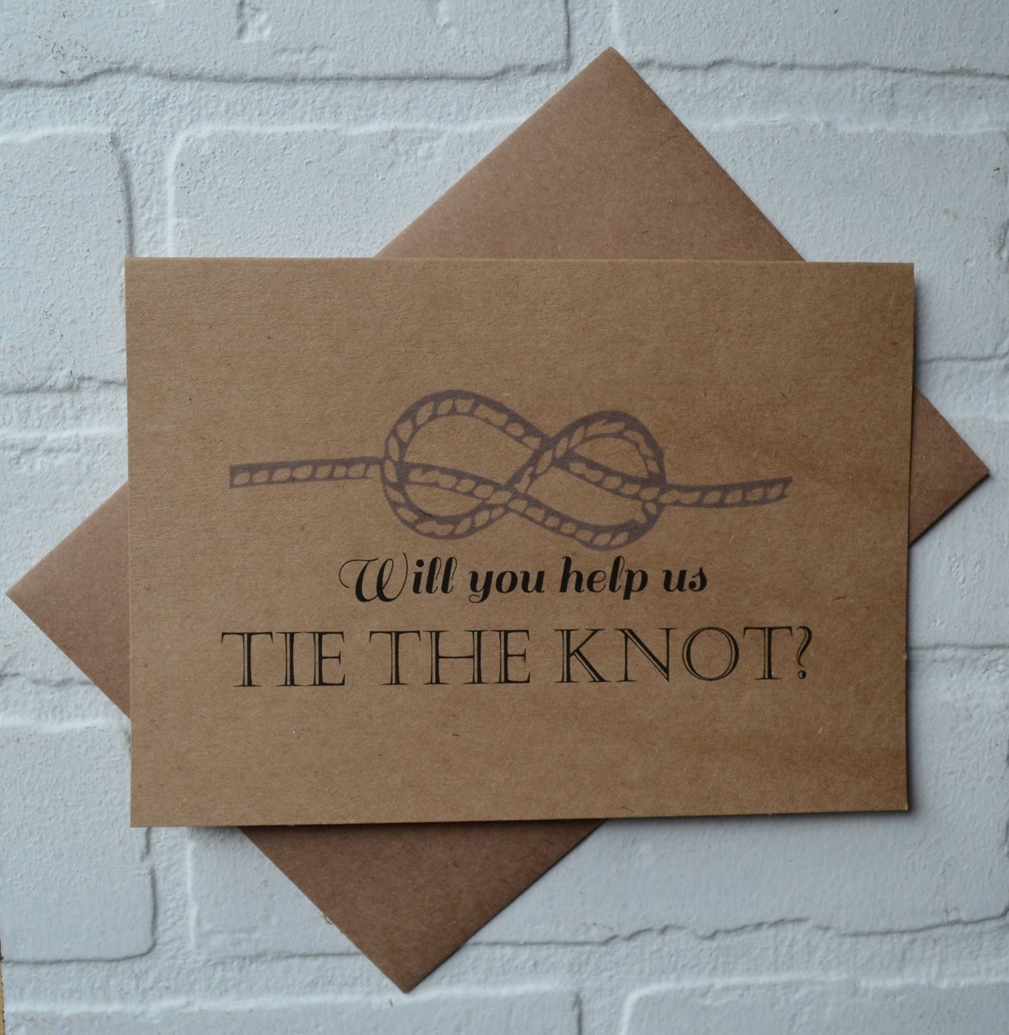 Will you help us TIE the KNOT | groomsmen proposal cards | wedding party invite