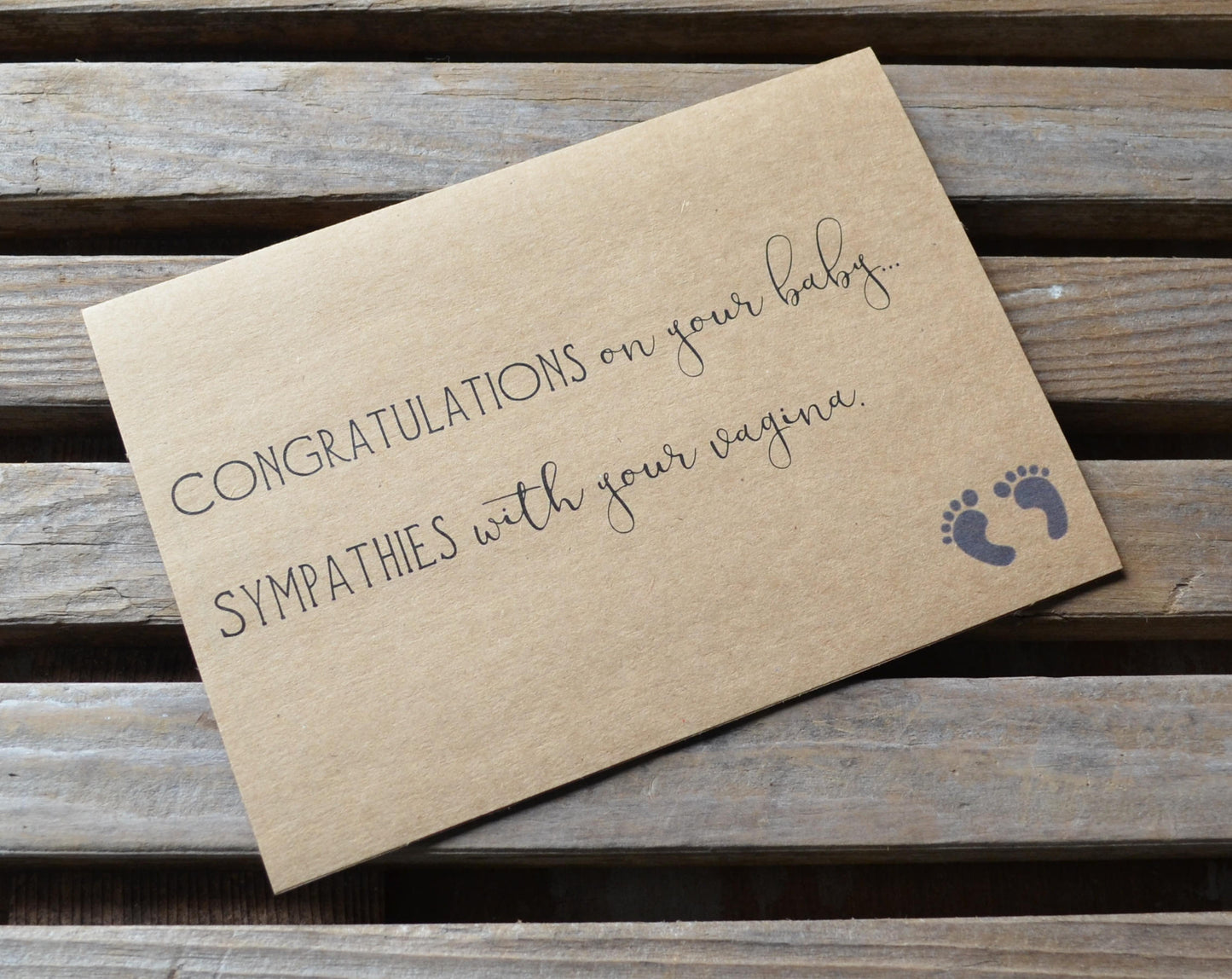 Congratulations on the baby sympathies with your vagina | new baby card | expecting parents | congrats