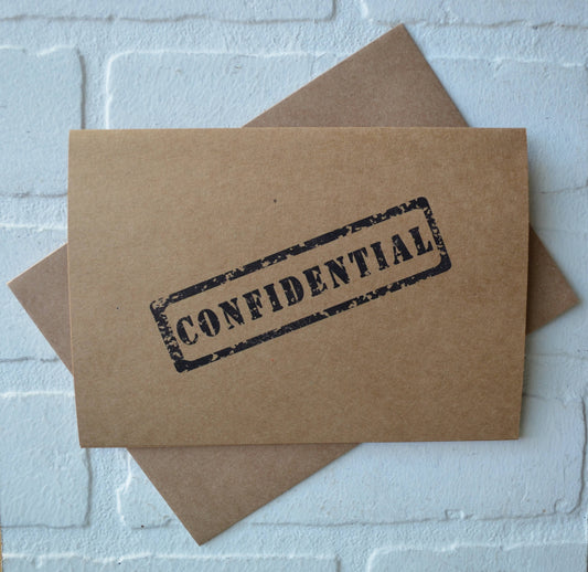 CONFIDENTIAL | groomsmen proposal card | wedding party invite