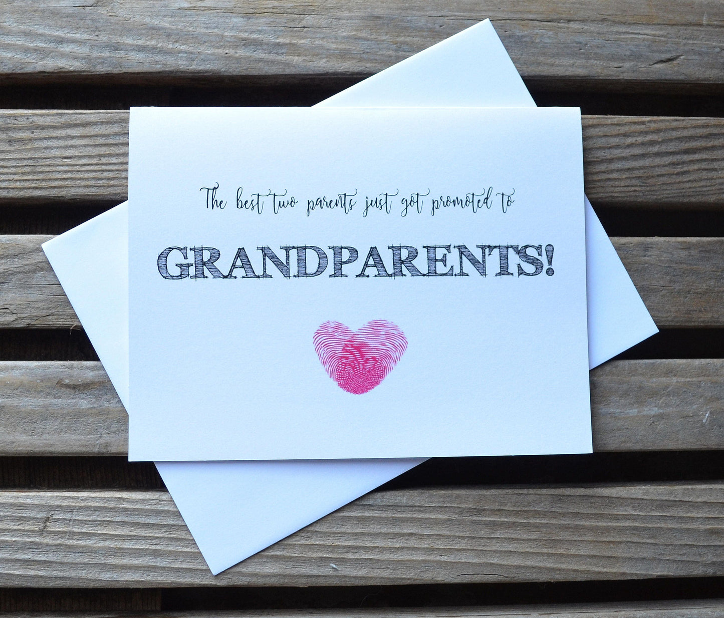 The best two parents just got promoted to grandparents | new baby card | expecting grandparent | congratulations