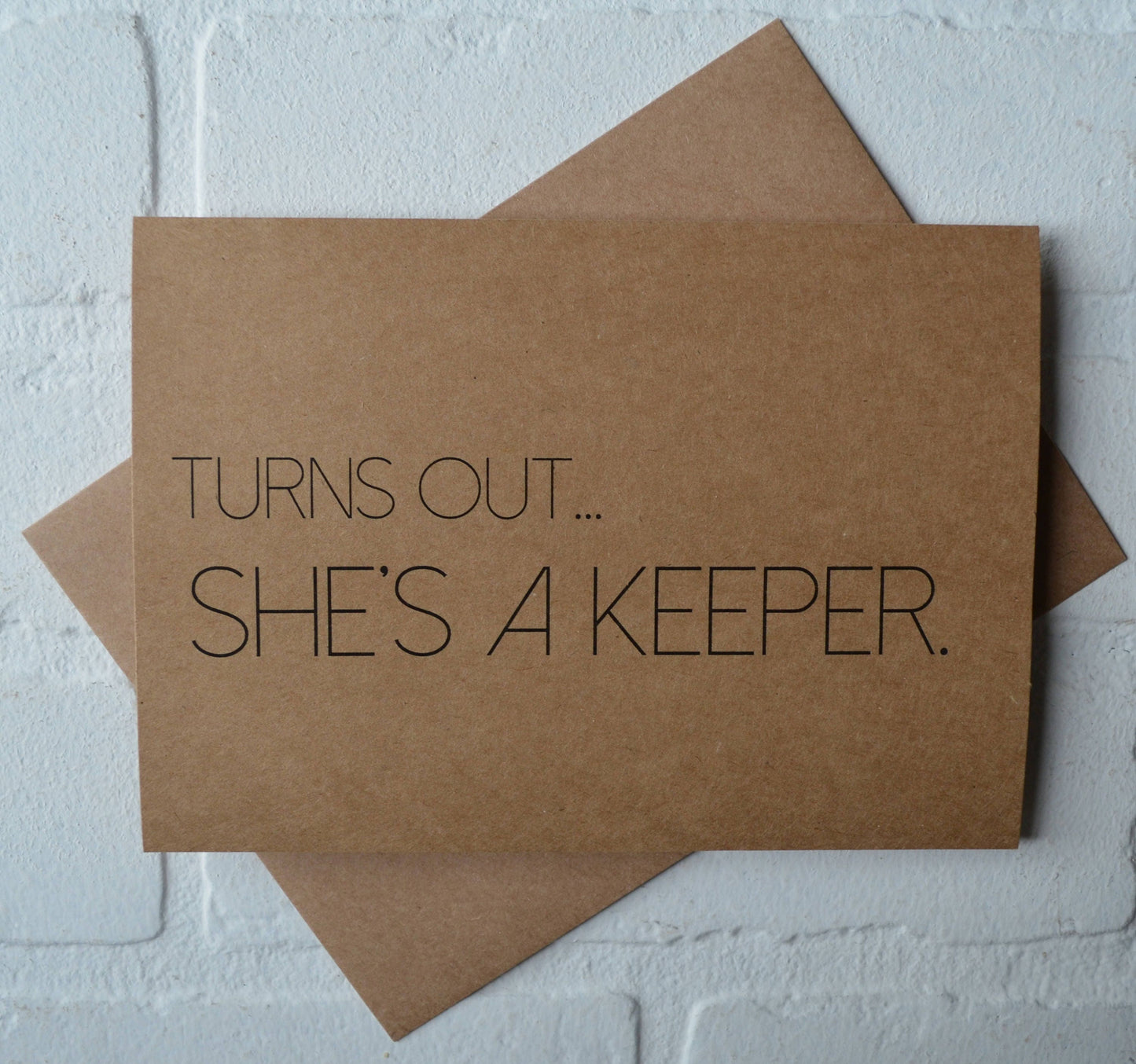 TURNS OUT she's a KEEPER | groomsmen proposal cards | wedding party invite