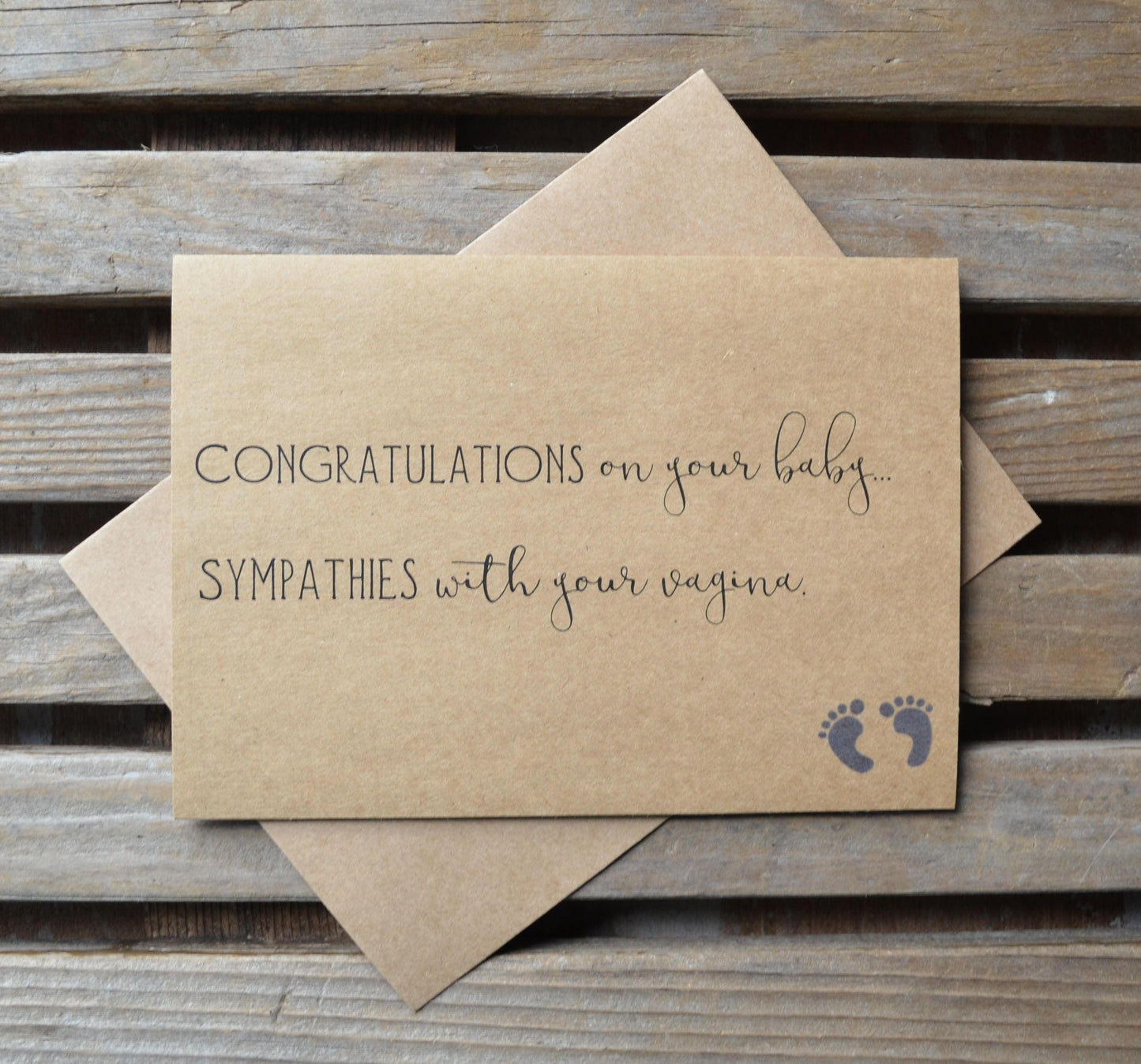 Congratulations on the baby sympathies with your vagina | new baby card | expecting parents | congrats