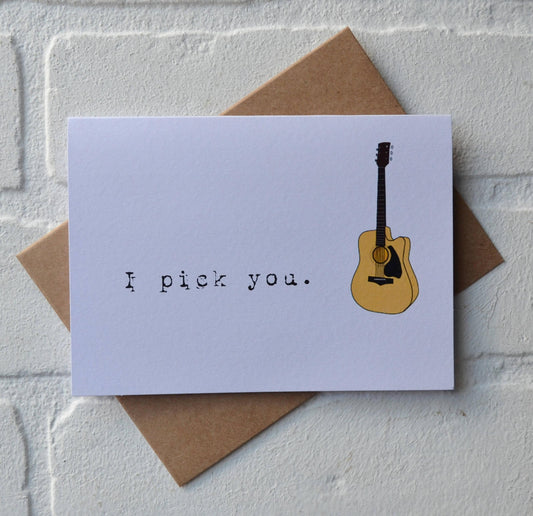 I pick you | Happy Valentine's Day Greeting Cards | Love Card | Pun