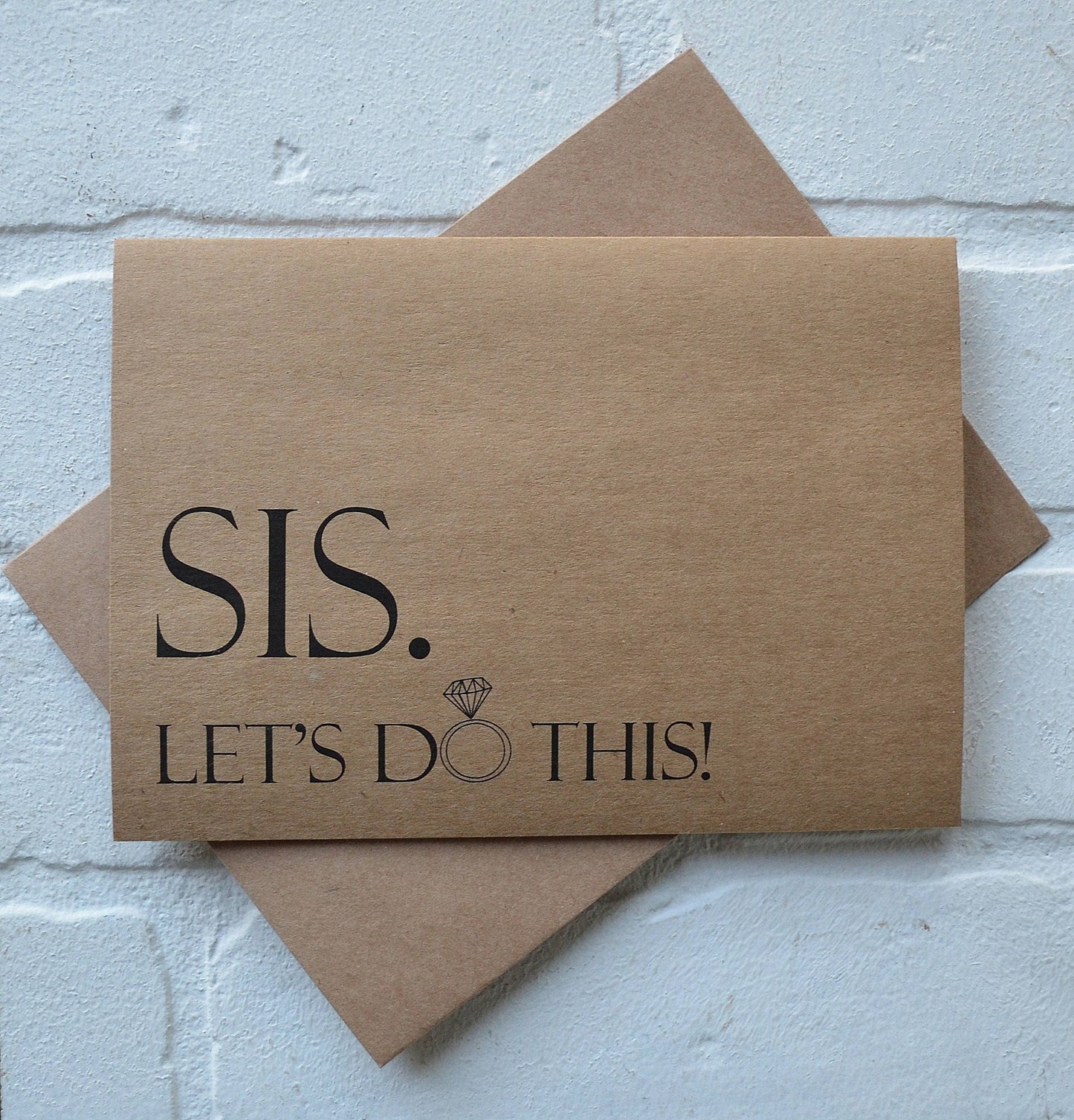 Sis lets do this | bridesmaid proposal cards | wedding party invite