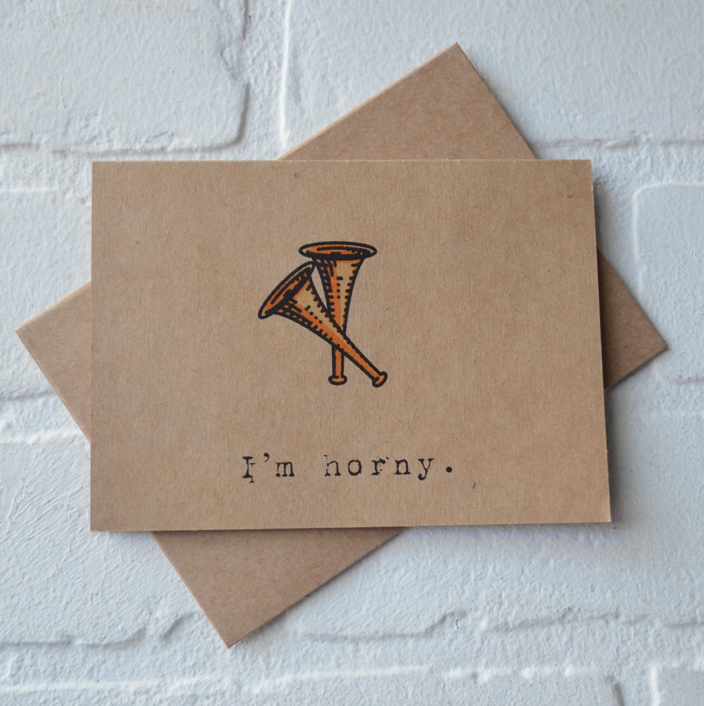 I'm Horny | Happy Valentine's Day Greeting Cards | Love Card