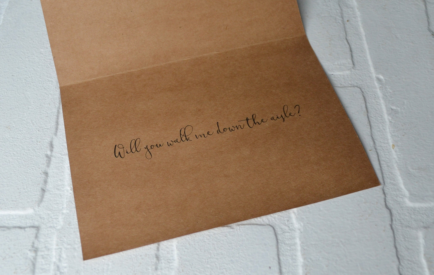 I'll forever be your LITTLE GIRL will  you walk me down the aisle | father of the bride cards | give me away | day of wedding |  step dad