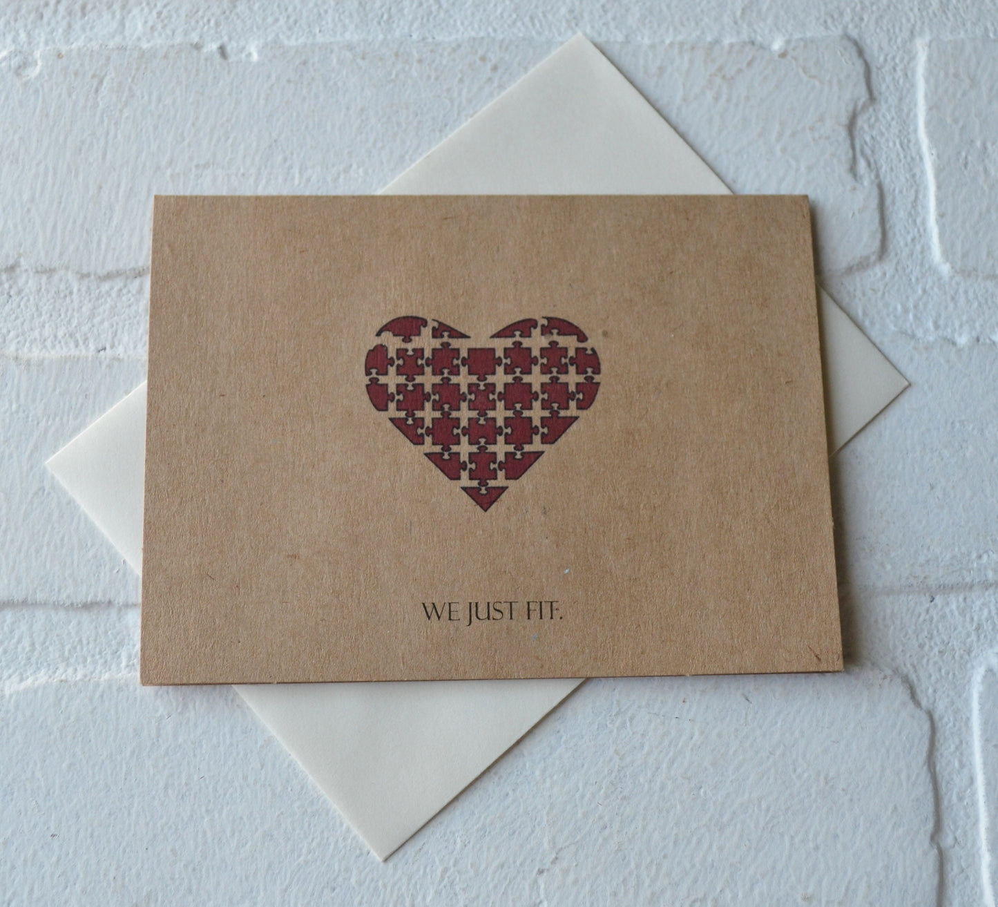 We just fit | Happy Valentine's Day Greeting Cards | Love Card