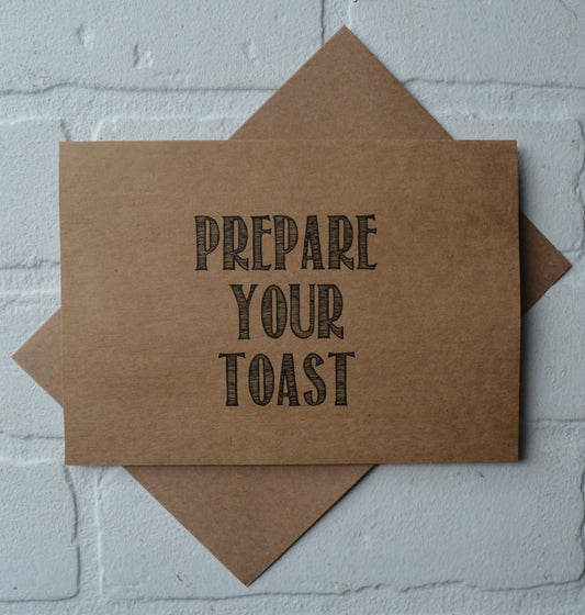 PREPARE your toast | groomsmen proposal cards | wedding party invite