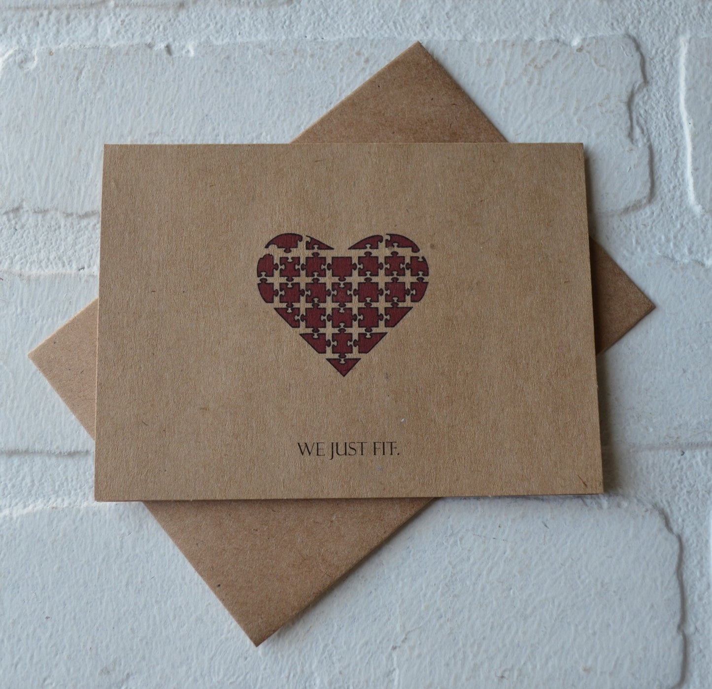 We just fit | Happy Valentine's Day Greeting Cards | Love Card