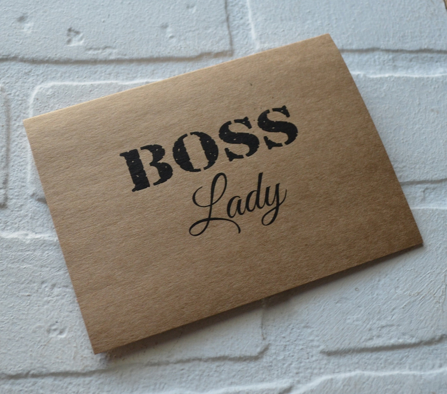 Boss lady | greeting card | encouragement