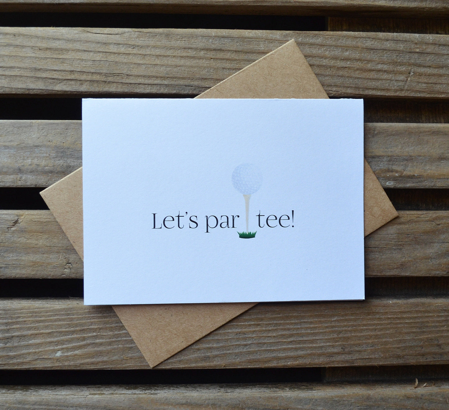 LET'S PARTY Golf Greeting Cards | Happy Birthday Card