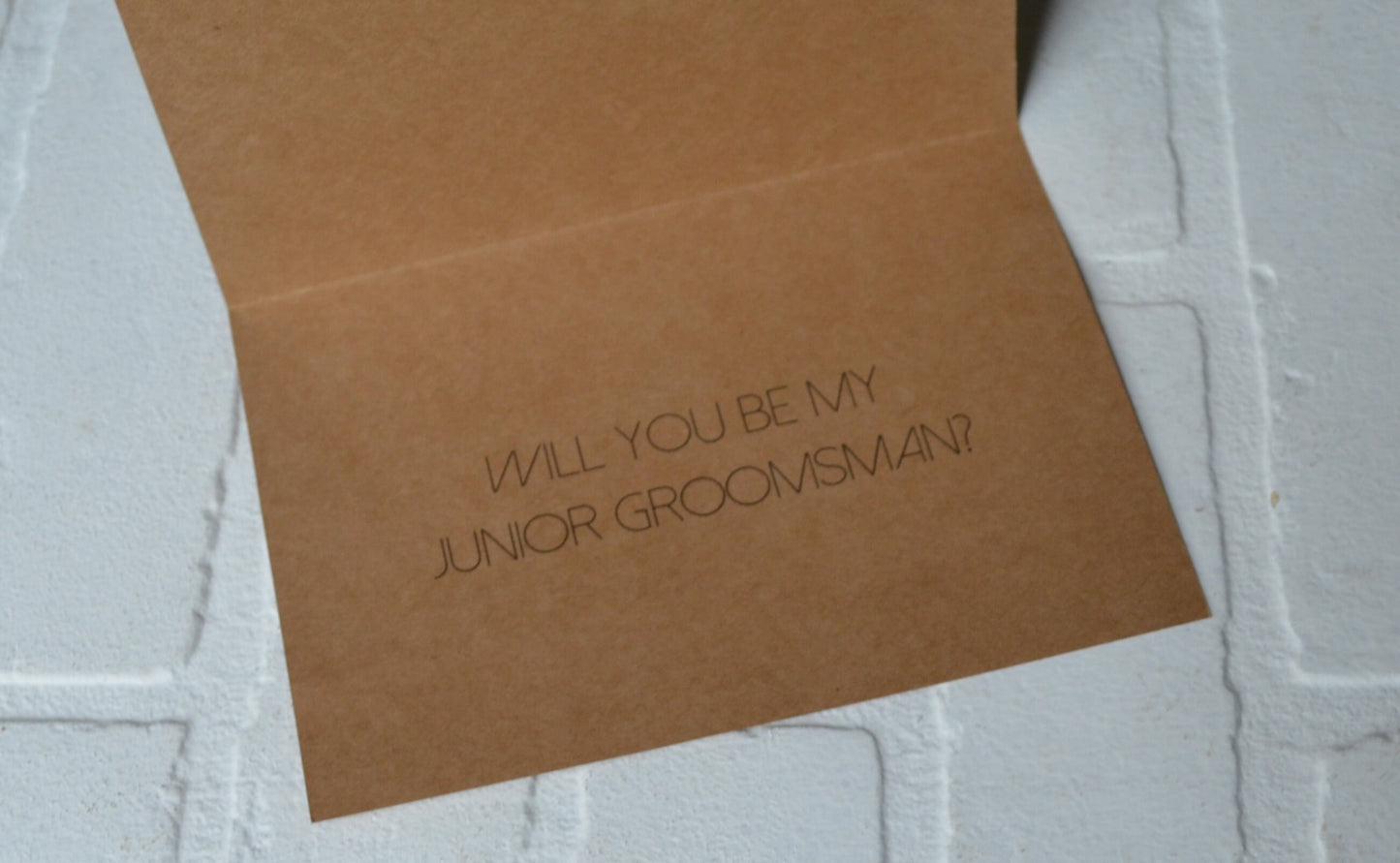 It's not going to TIE ITSELF groomsmen proposal cards | wedding party invite