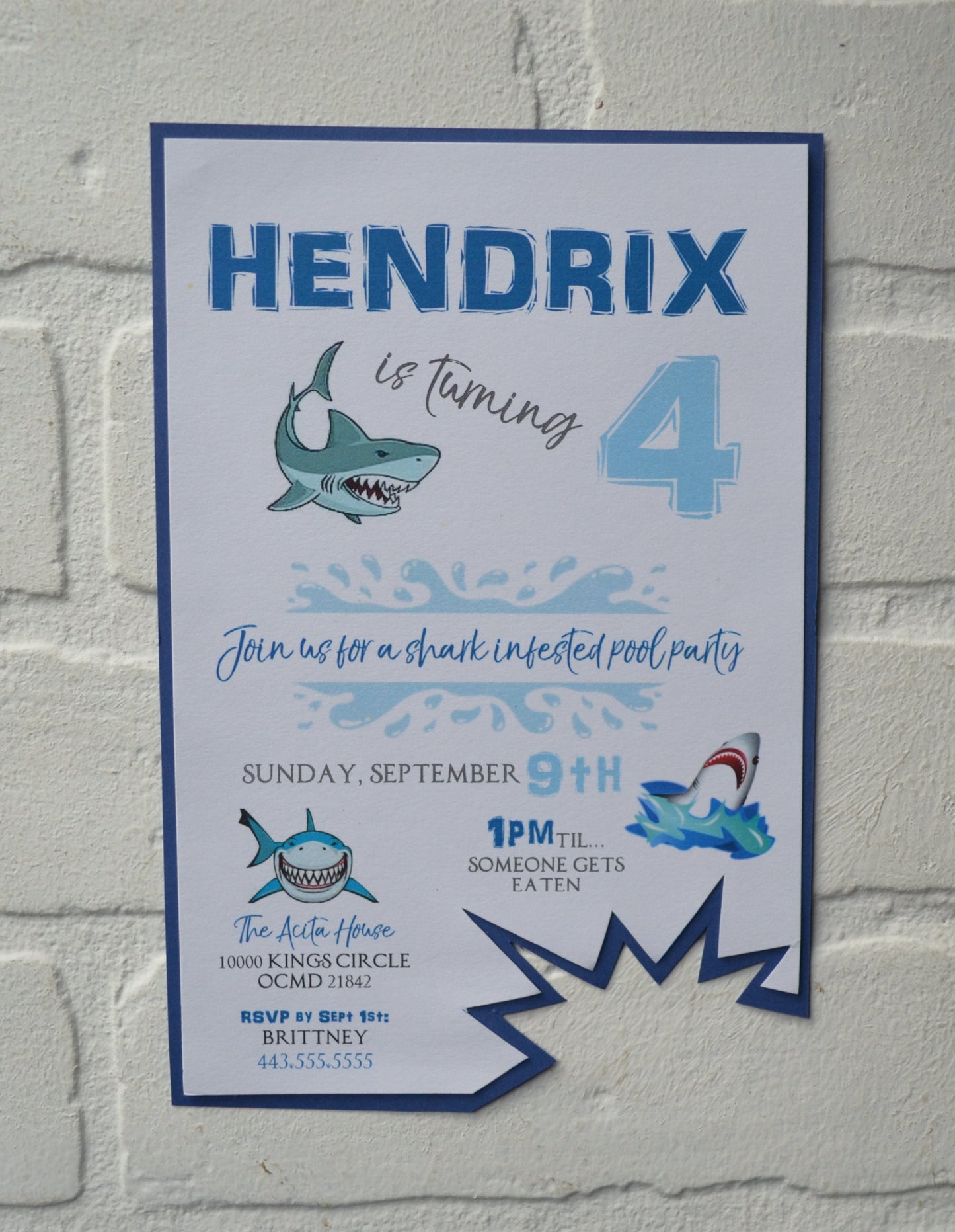 POOL PARTY birthday party invites | shark birthday invitation birthday party invite | pool birthday | kids birthday | boy girl bday invites