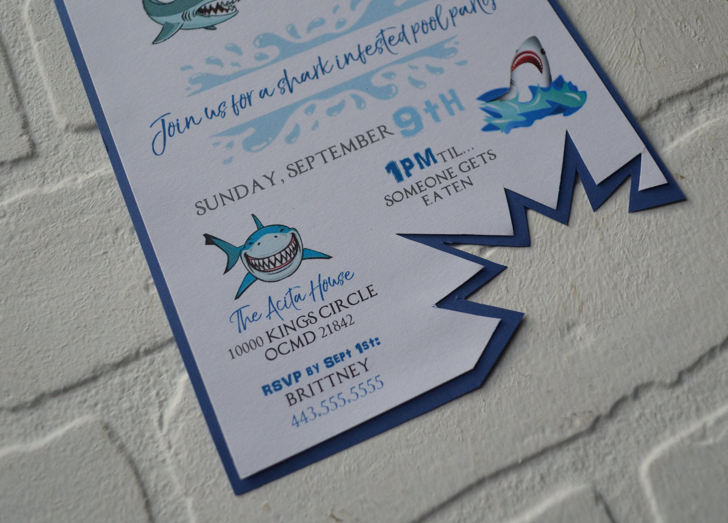 POOL PARTY birthday party invites | shark birthday invitation birthday party invite | pool birthday | kids birthday | boy girl bday invites