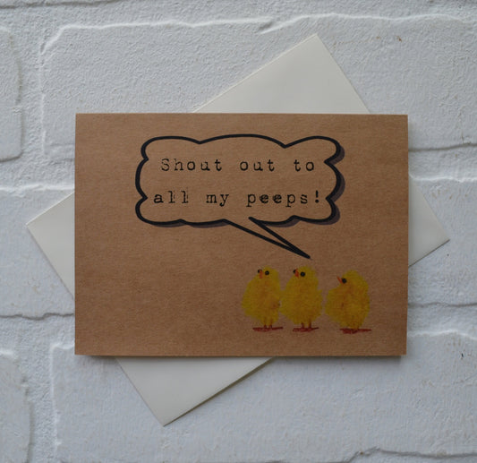 Shout out to all my peeps | Happy Easter | Holiday Card