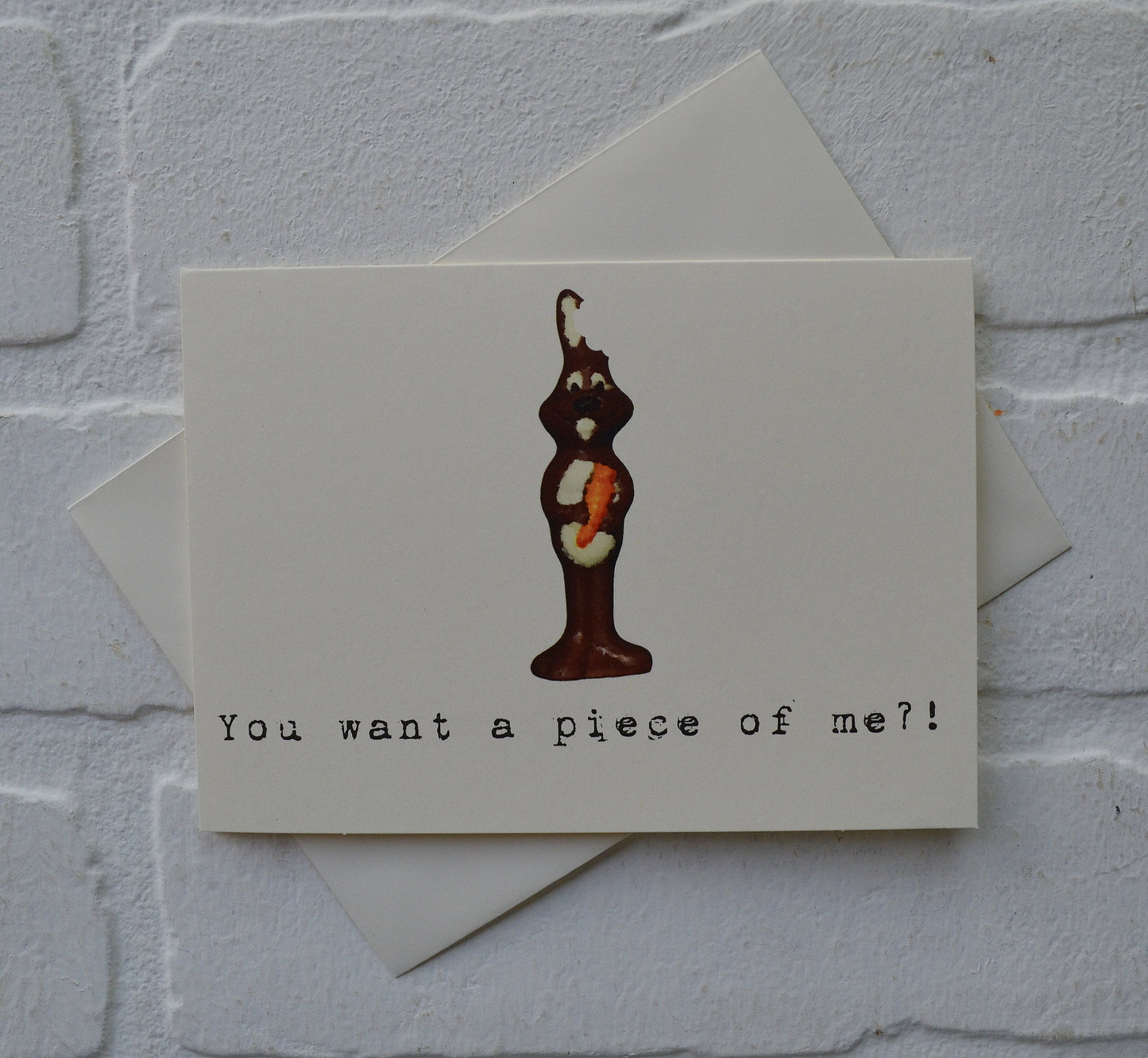 You want a piecw of me | Happy Easter | Holiday Card