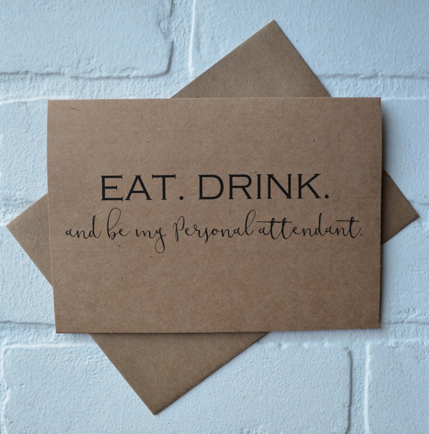 Eat drink and be my bridesmaid | bridesmaid proposal card | wedding party invite