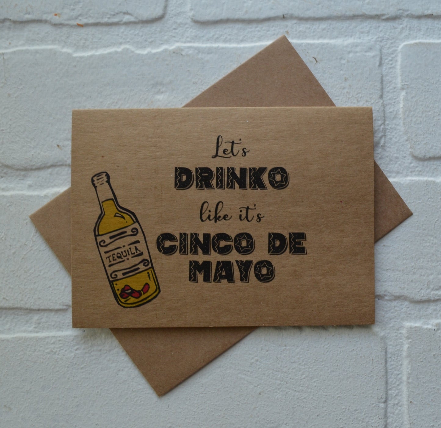 Let's drinko like it's Cinco de Mayo | Happy Cinco de Mayo | holiday greeting card