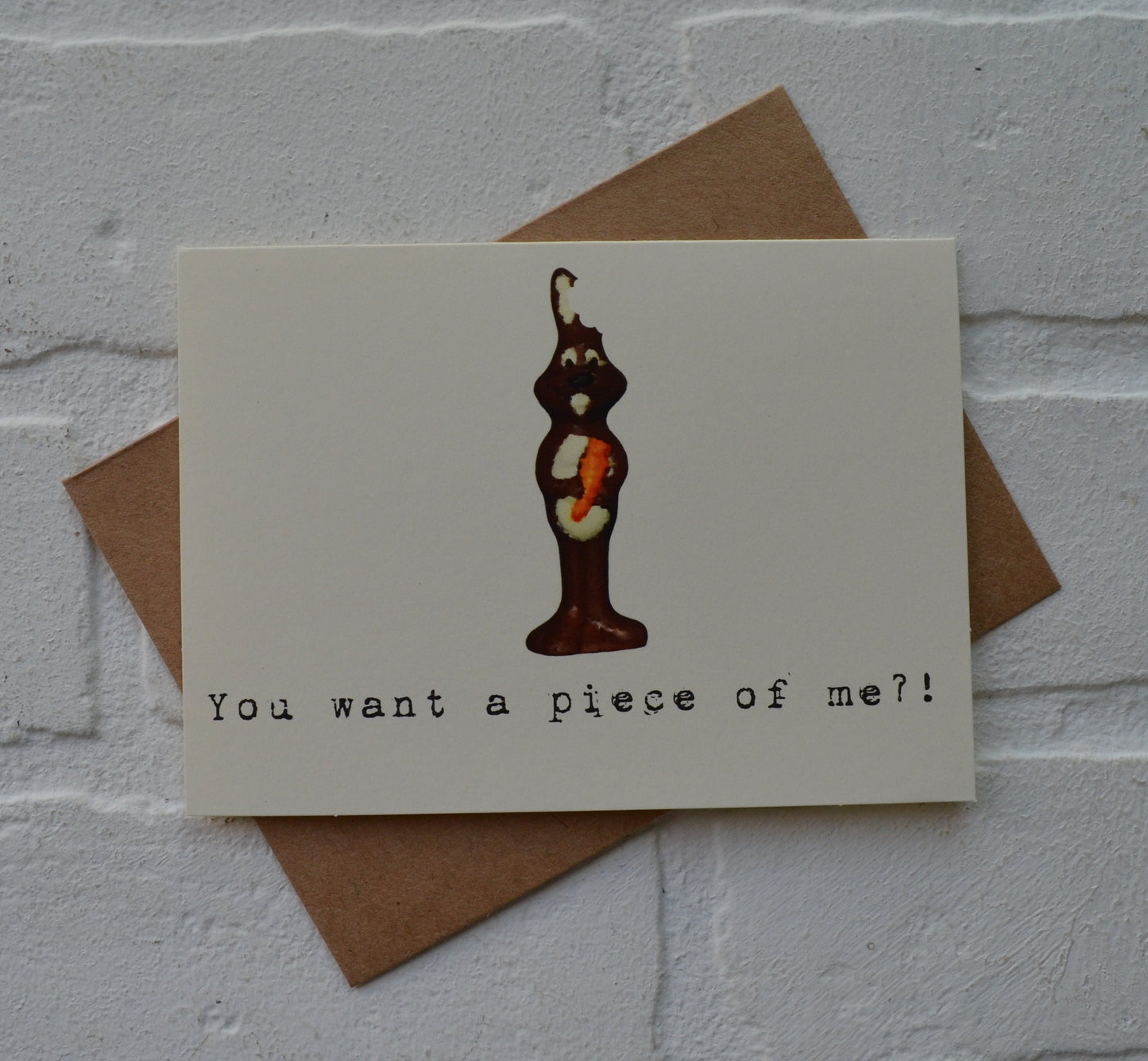 You want a piecw of me | Happy Easter | Holiday Card