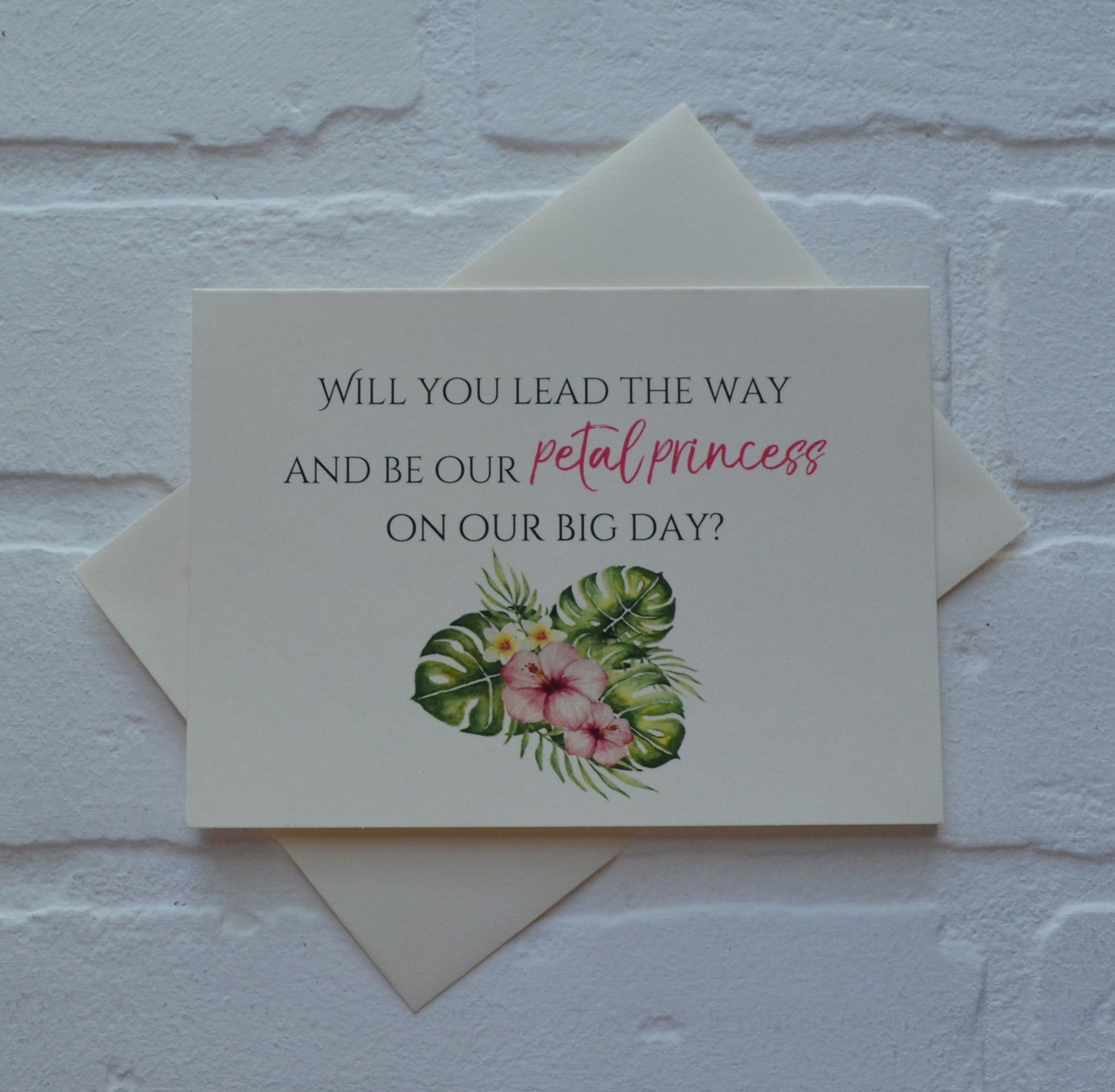 Be our petal princess on our big day | Flower girl proposal | Wedding party invite