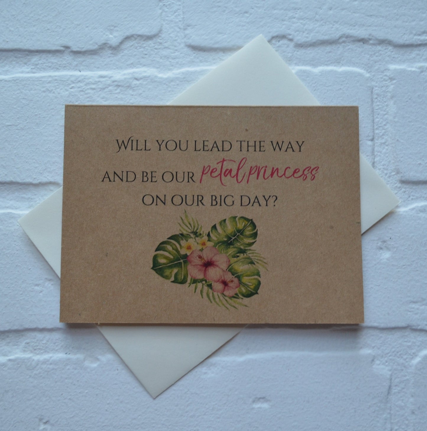 Be our petal princess on our big day | Flower girl proposal | Wedding party invite