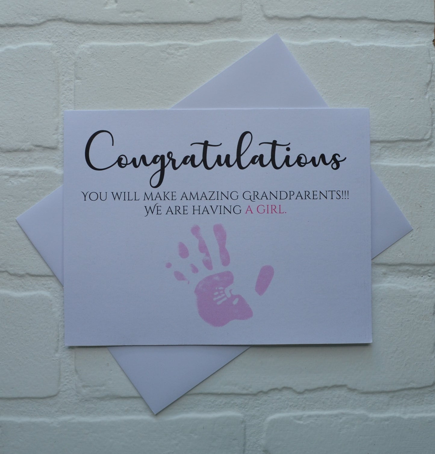 Congratulations you will make amazing grandparents | new baby card | expecting grandparents | congrats