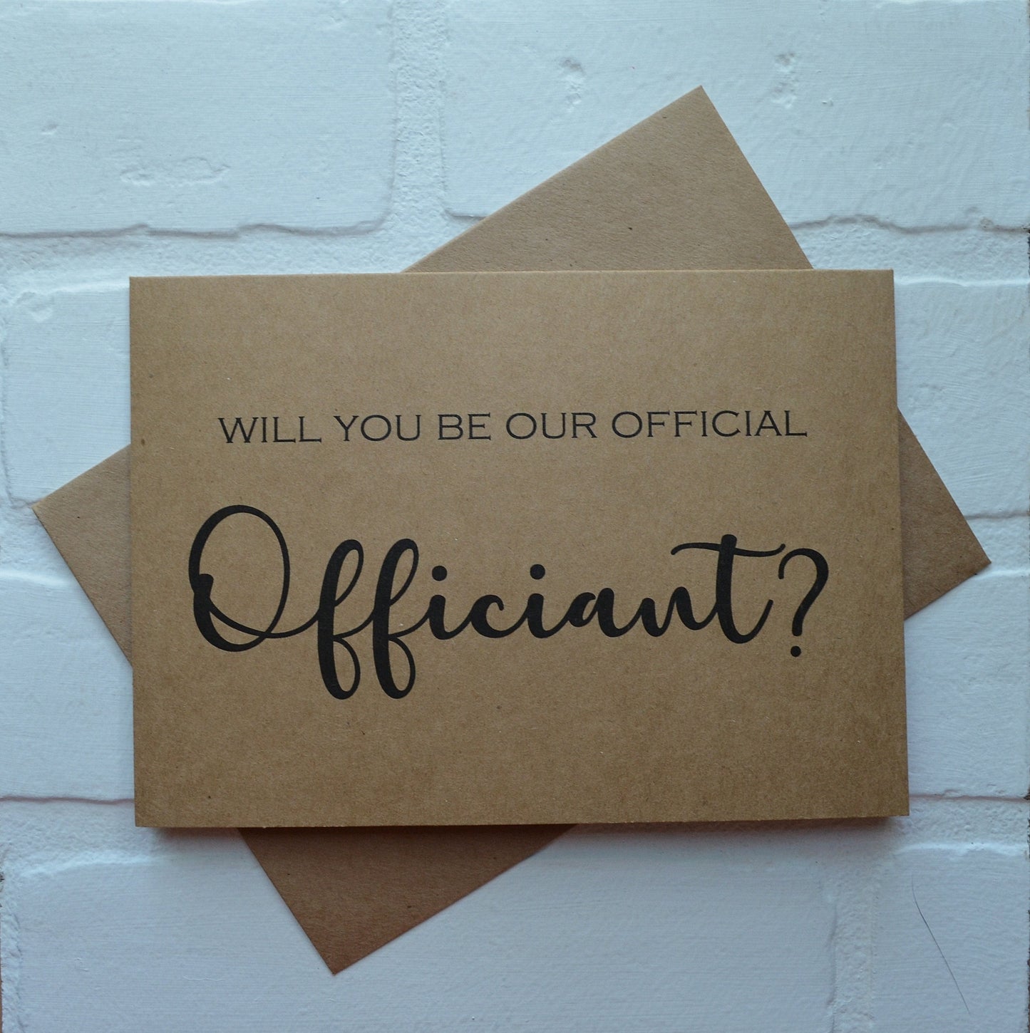 Will you be our Official Officiant | Officiant Proprosal Card | Wedding Party Invite