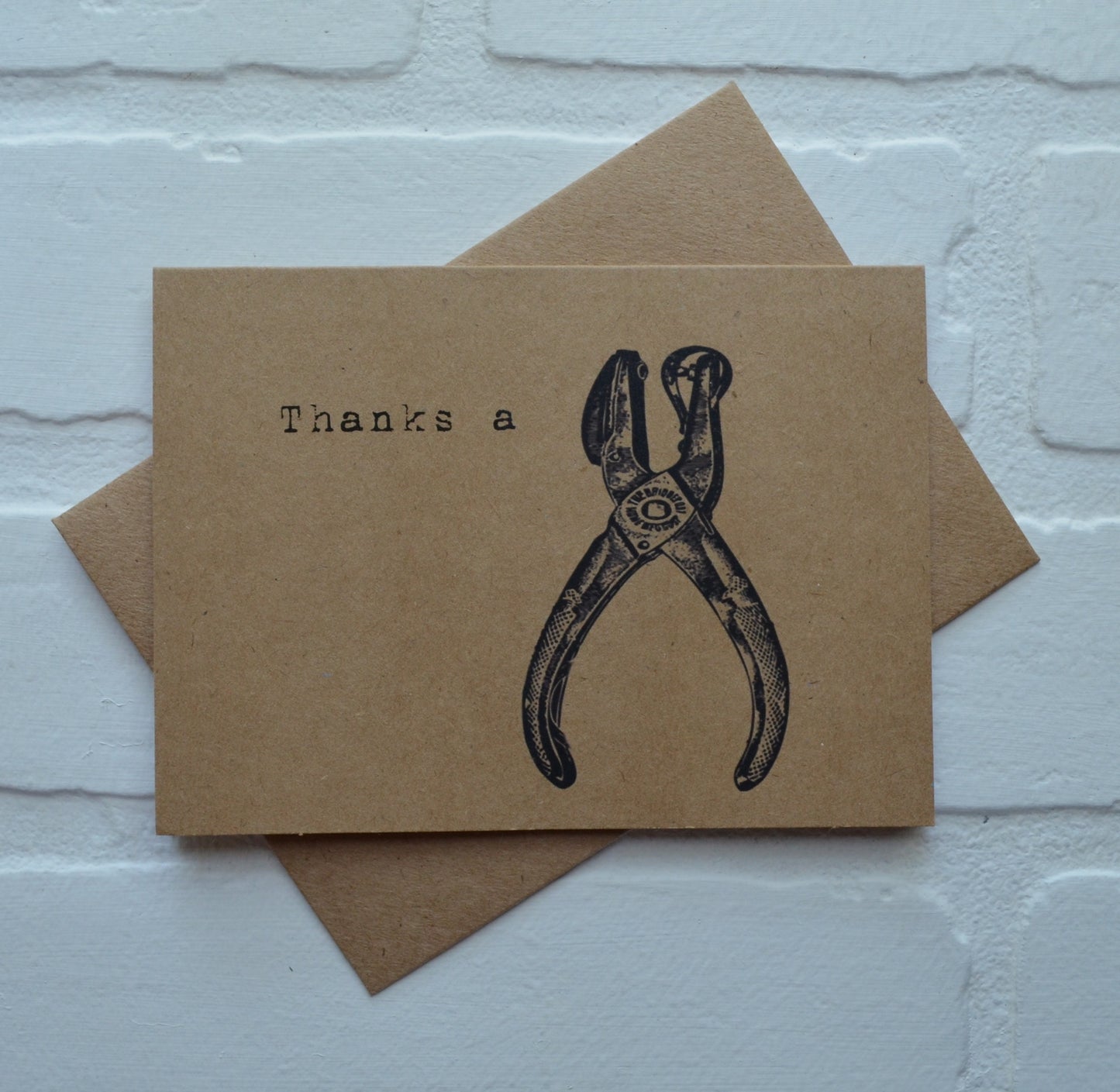 Thanks a hole punch | Thank You Greeting Cards | Love Card | Pun