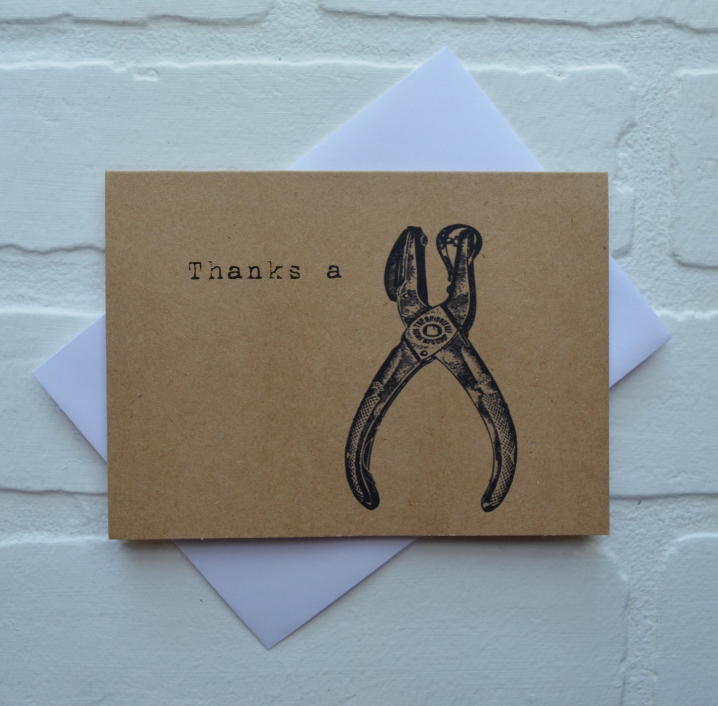 Thanks a hole punch | Thank You Greeting Cards | Love Card | Pun