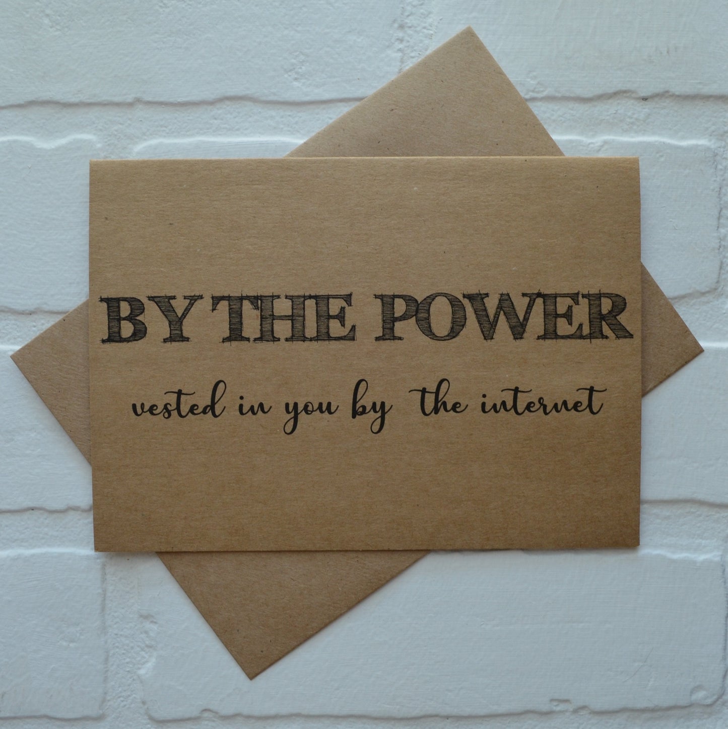 By the power vested in you by the internet | Officiant Proposal Card | Wedding Party Invite