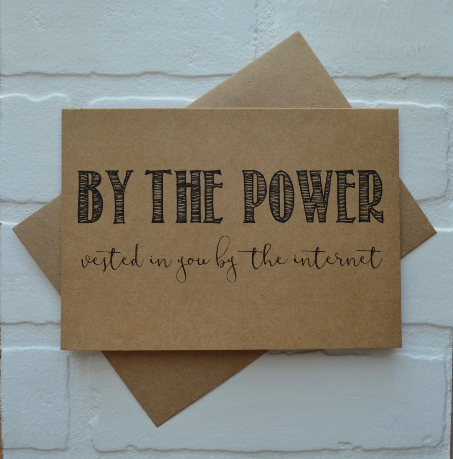 By the power vested in you by the internet | Officiant Proposal Card | Wedding Party Invite