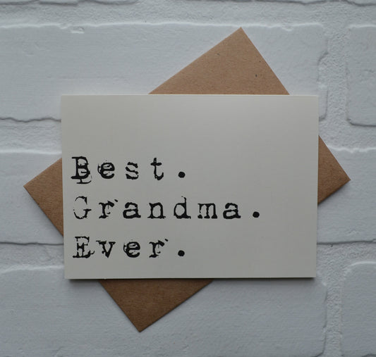 BEST GRANDPA EVER best grandma ever birthday card nana birthday card papa birthday card happy birthday card grandparent birthday best cards