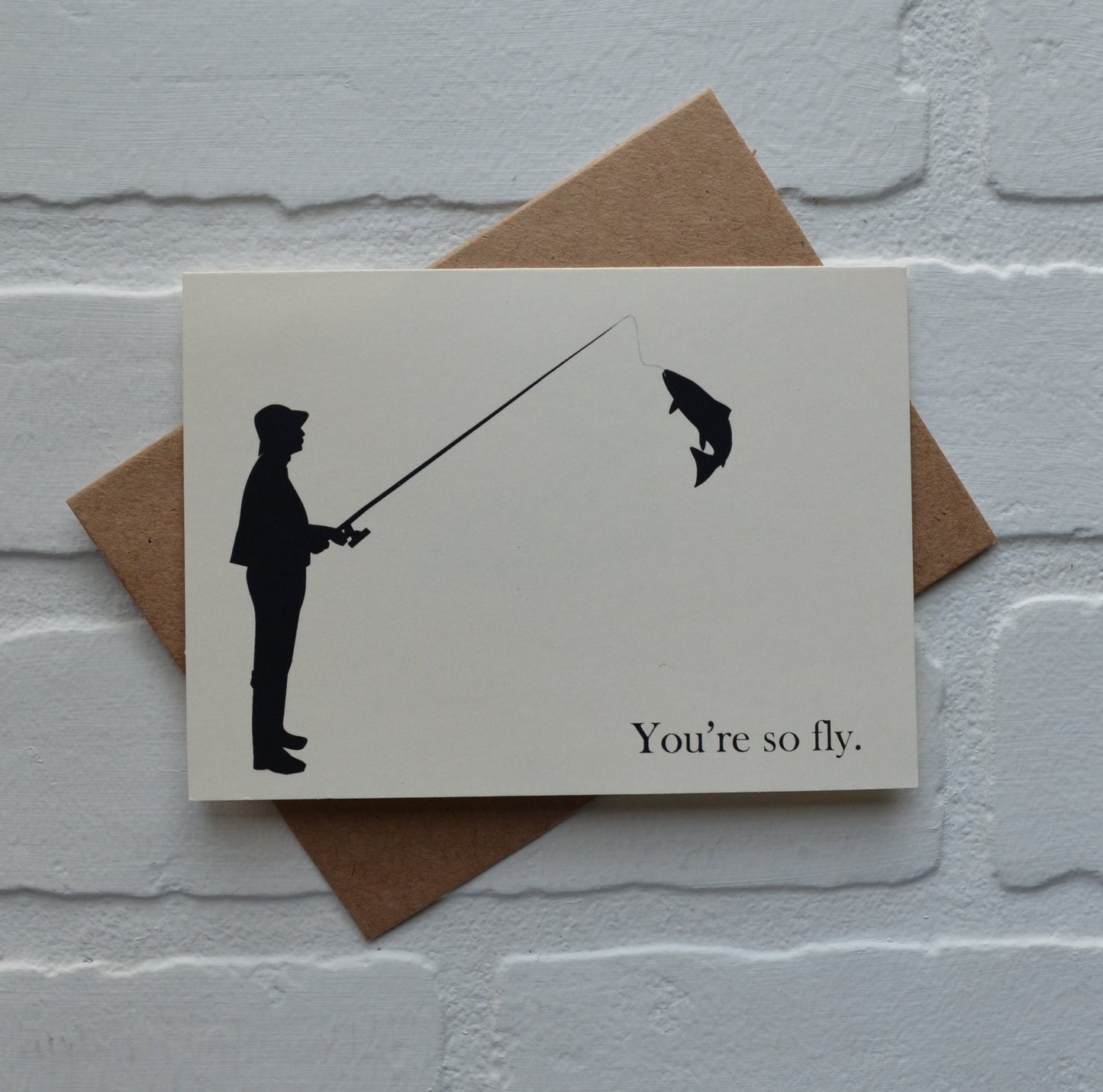 You're so fly | Fishing Card | Love | Happy Valentine's Day Greeting Cards