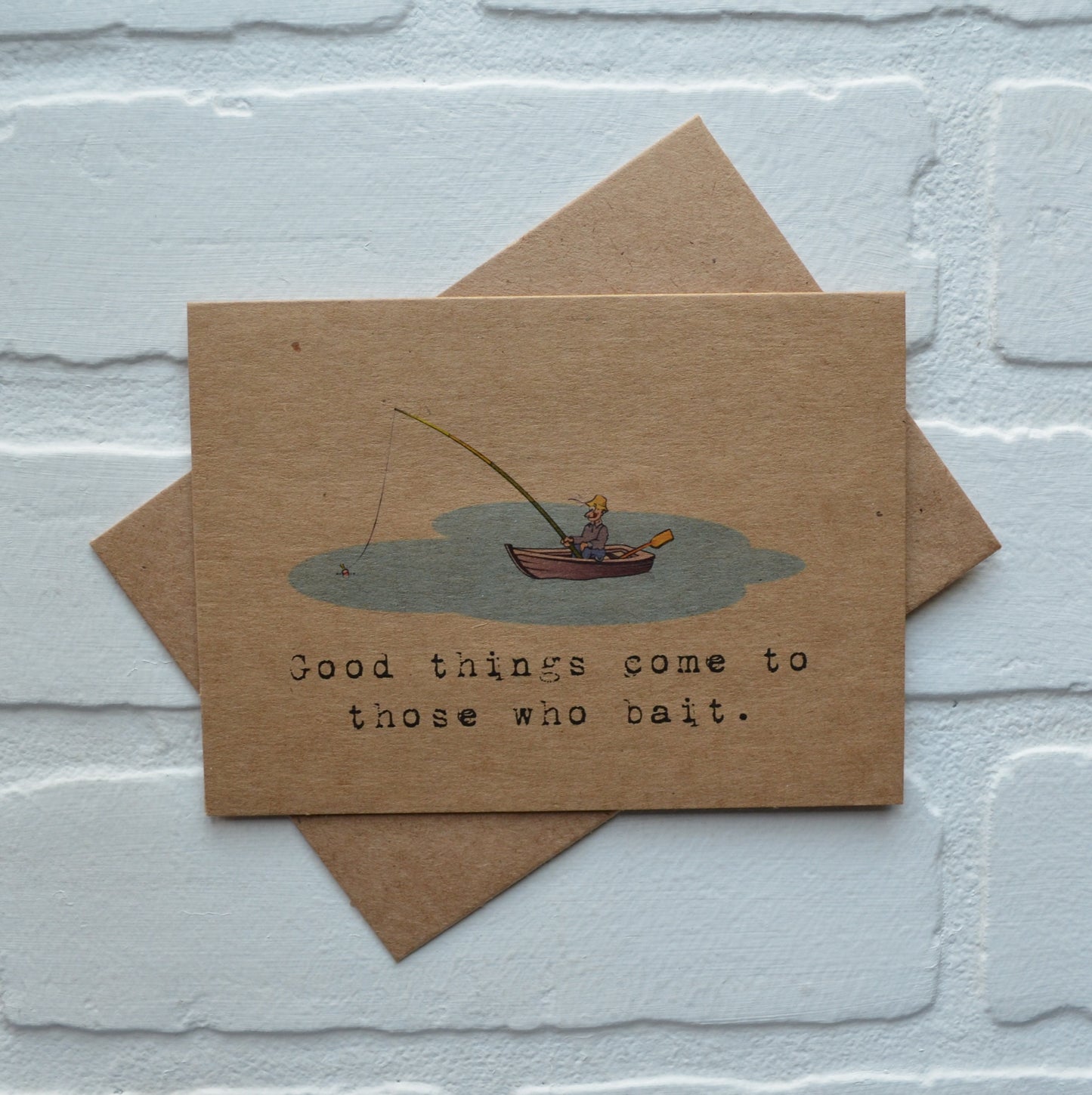 Good things come to those who bait | Fishing Card | Love | Happy Valentine's Day Greeting Cards