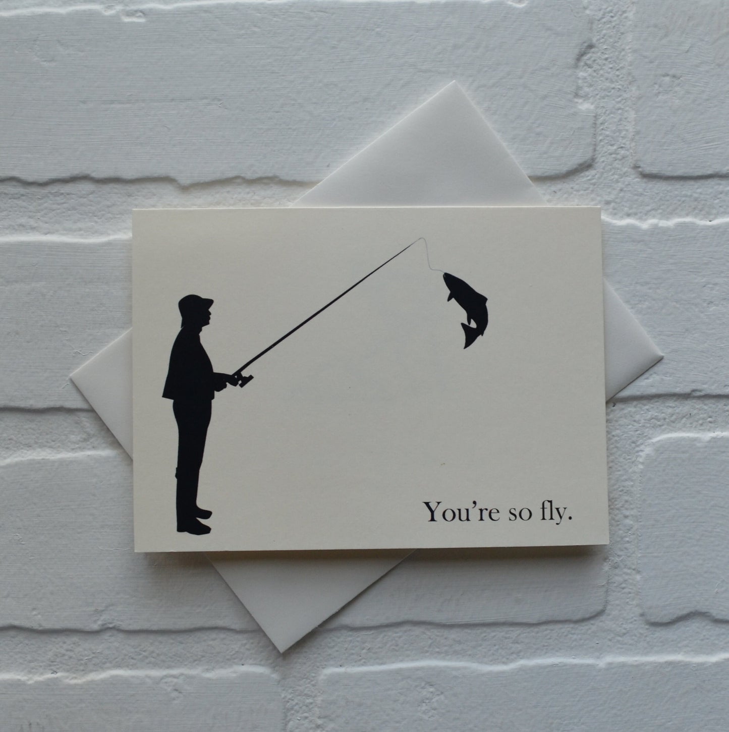 You're so fly | Fishing Card | Love | Happy Valentine's Day Greeting Cards