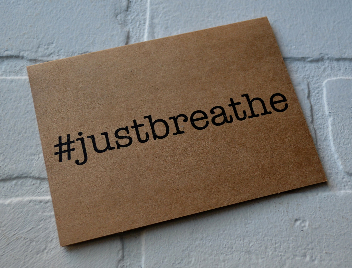 Namaste | just breathe | yoga card | yogi hindu greeting