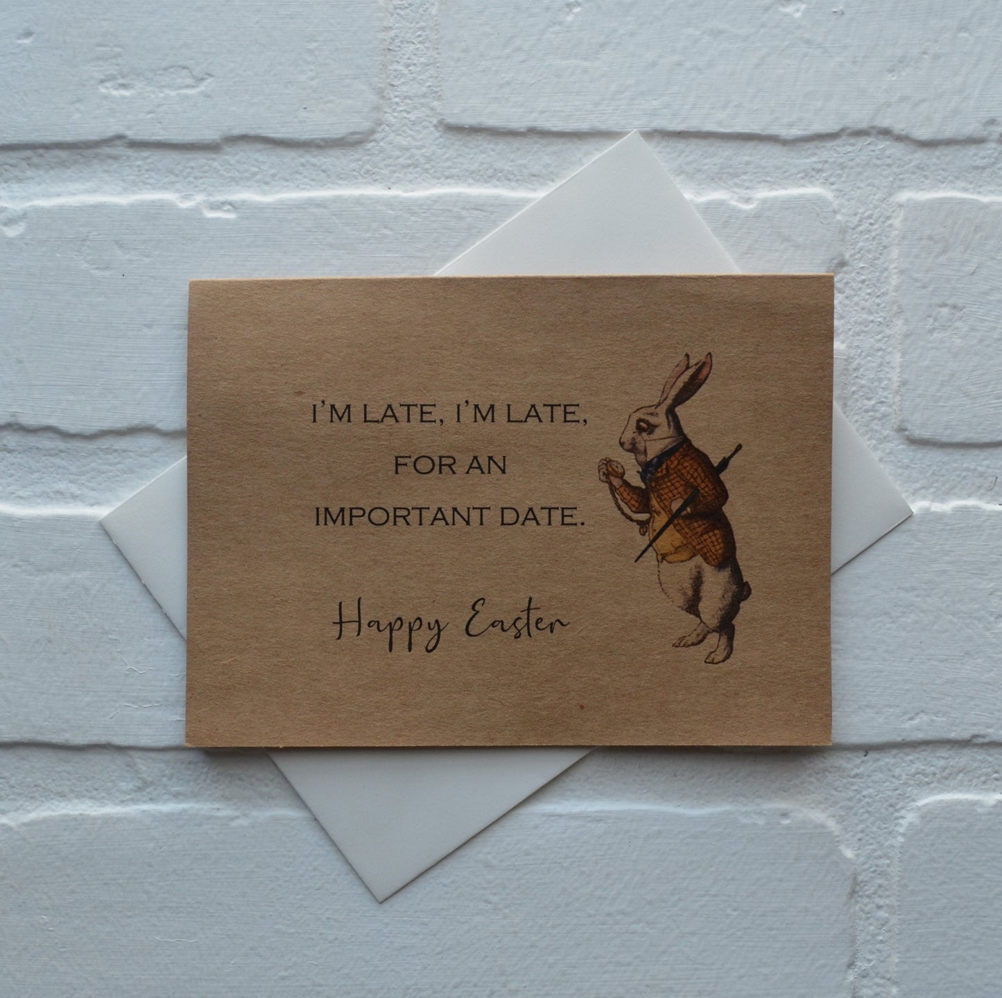 I'm late I'm late for an important date | Happy Easter | Holiday Card