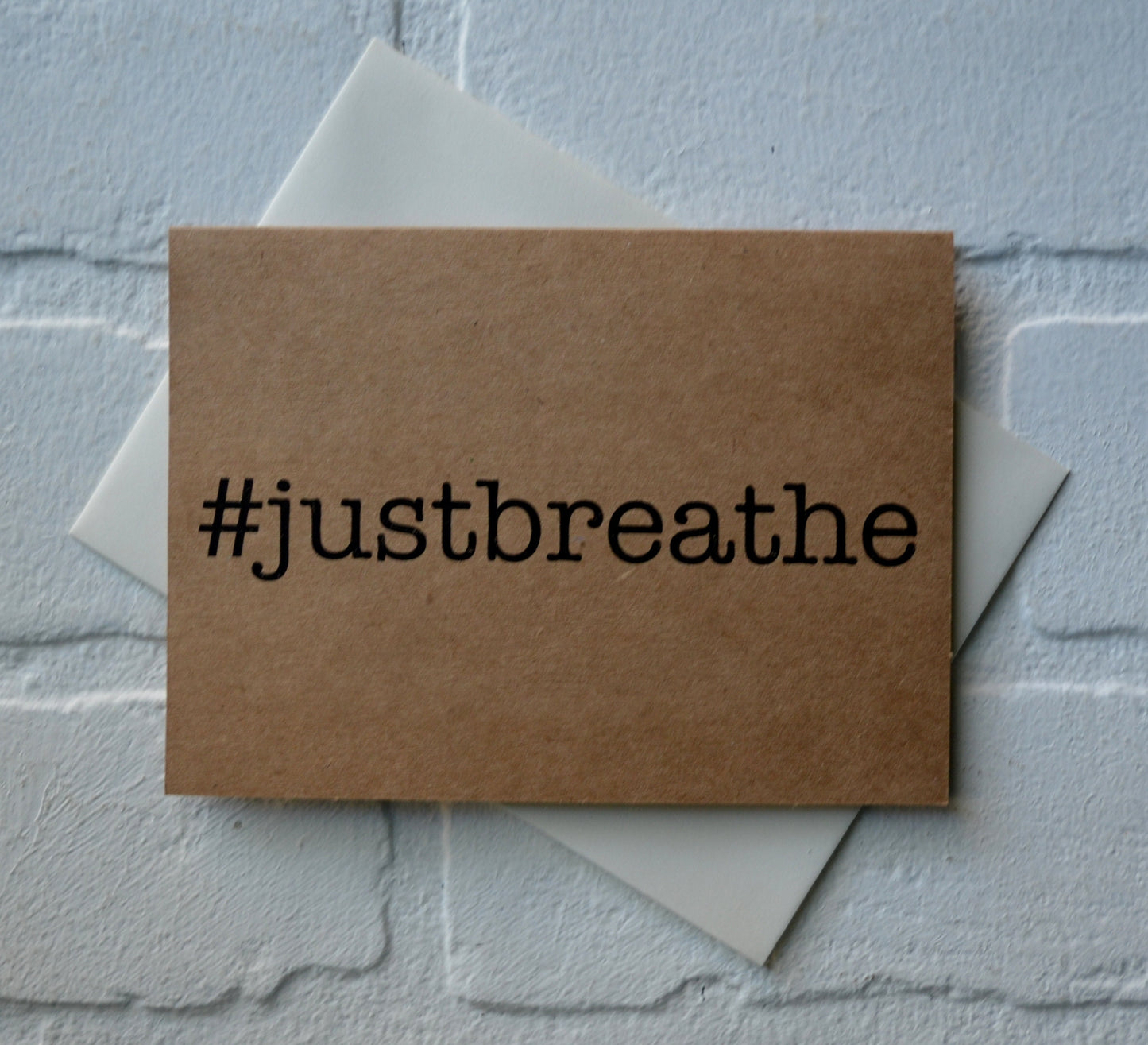 Namaste | just breathe | yoga card | yogi hindu greeting