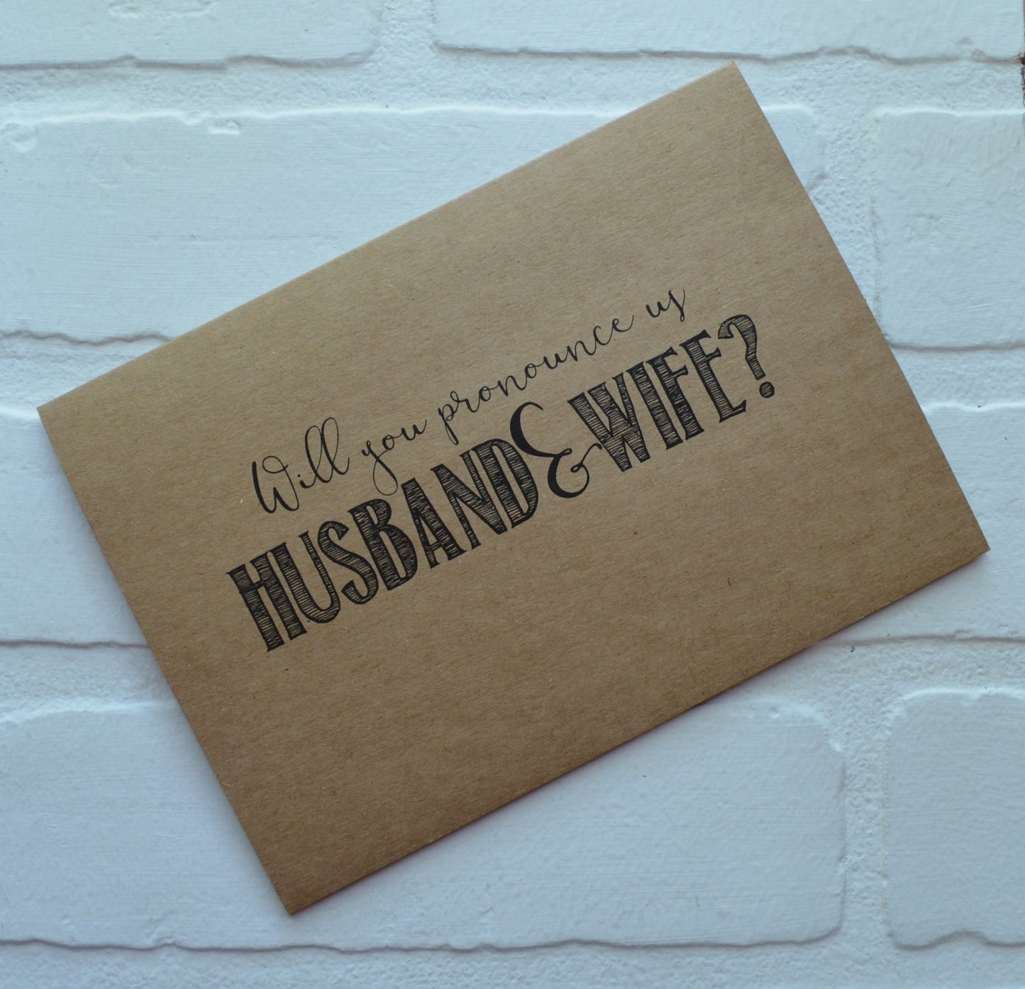 Will you pronounce us husband and wife | Officiant Proposal Card | Wedding Party Invite