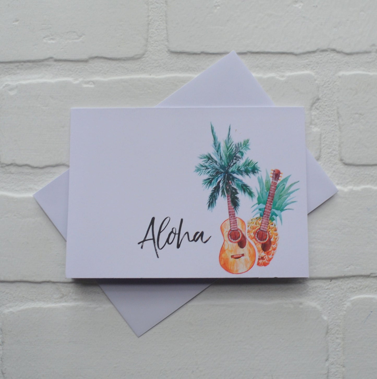 ALOHA | HELLO card | just because card | pineapple card | love card | boyfriend girlfriend card | PALM tree card pineapple card | hawaii