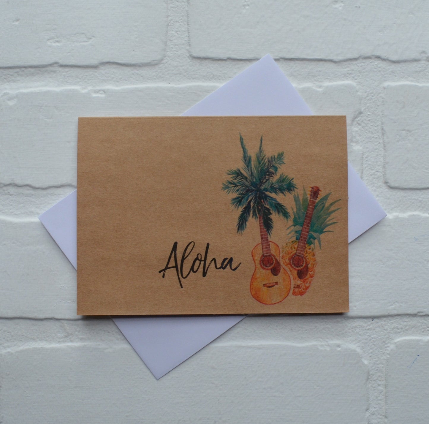 ALOHA | HELLO card | just because card | pineapple card | love card | boyfriend girlfriend card | PALM tree card pineapple card | hawaii