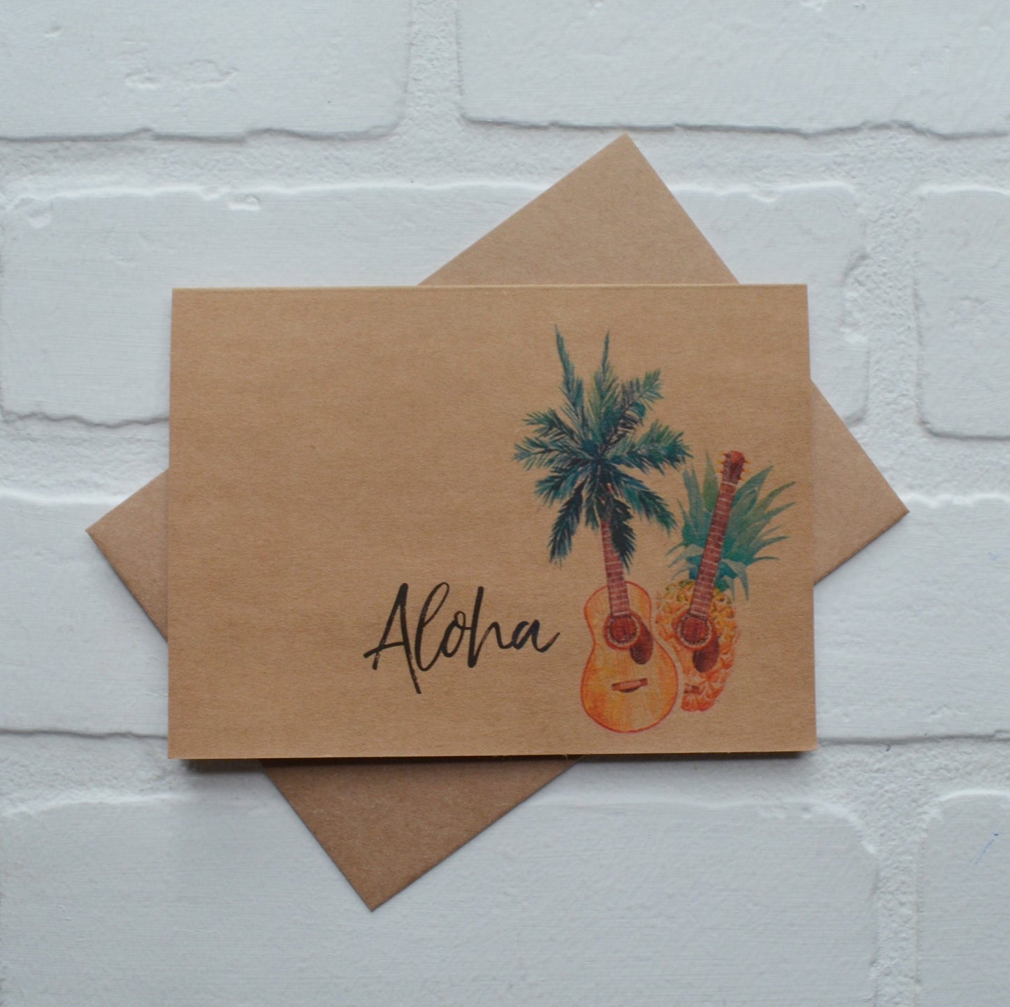 ALOHA | HELLO card | just because card | pineapple card | love card | boyfriend girlfriend card | PALM tree card pineapple card | hawaii