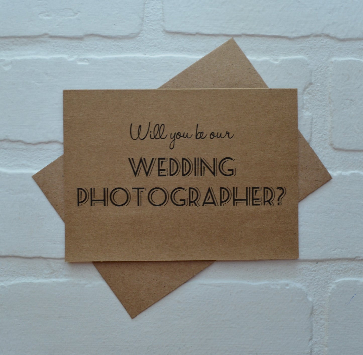 will you be our WEDDING DAY PHOTOGRAPHER greeting card | photographer | bridal card | capture our memories | wedding pictures | proposal