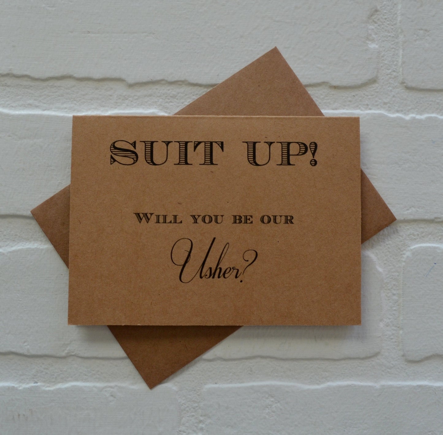 Suit up | groomsmen proposal cards | wedding party invite