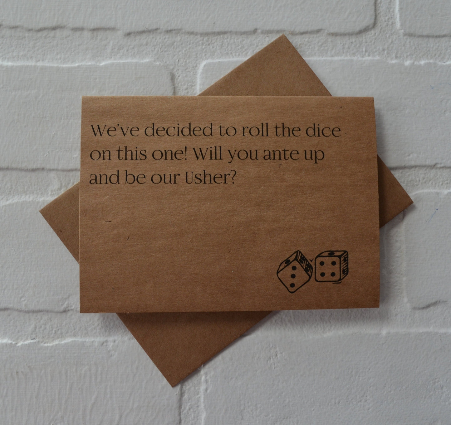 We've decide to ROLL the DICE | groomsmen proposal cards | wedding party invite