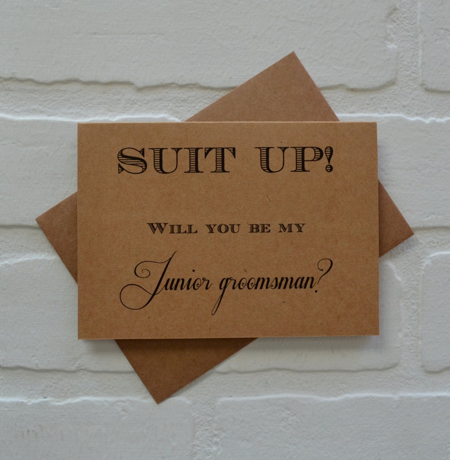 Suit up | groomsmen proposal cards | wedding party invite