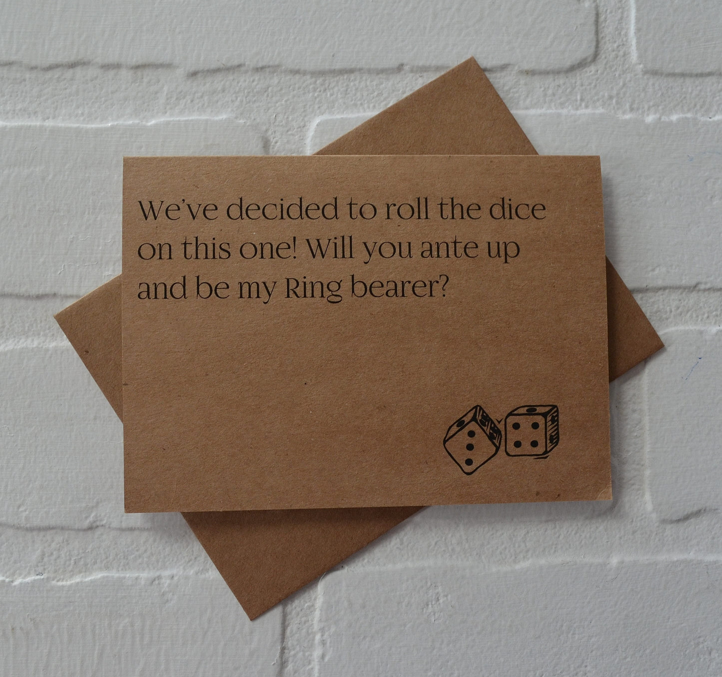 We've decide to ROLL the DICE | groomsmen proposal cards | wedding party invite