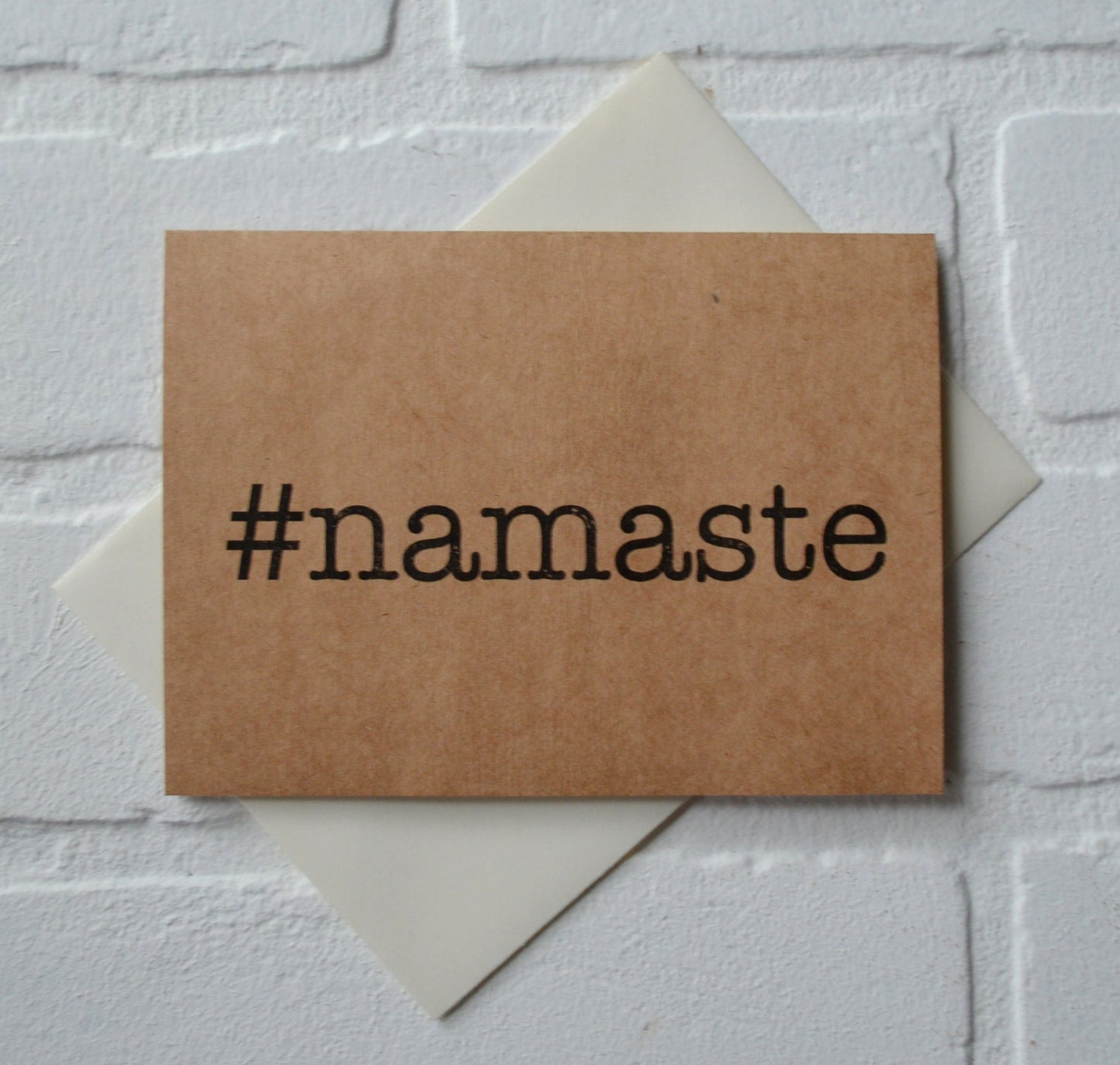 Namaste | just breathe | yoga card | yogi hindu greeting