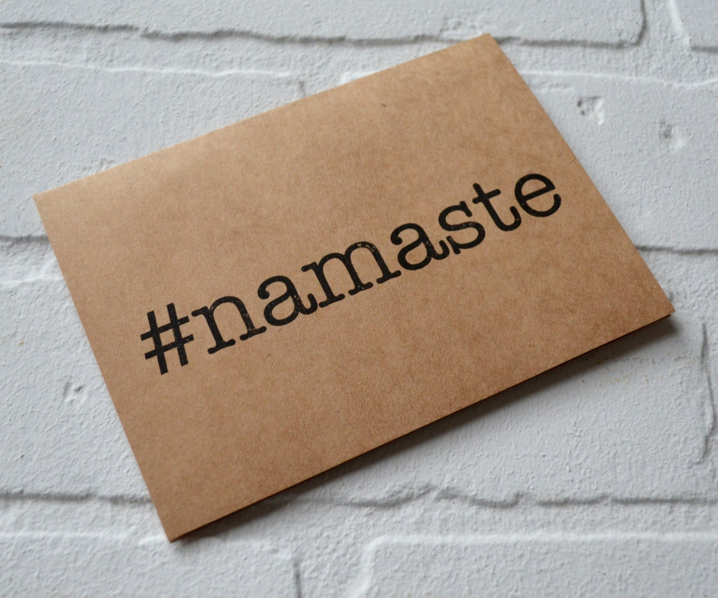 Namaste | just breathe | yoga card | yogi hindu greeting